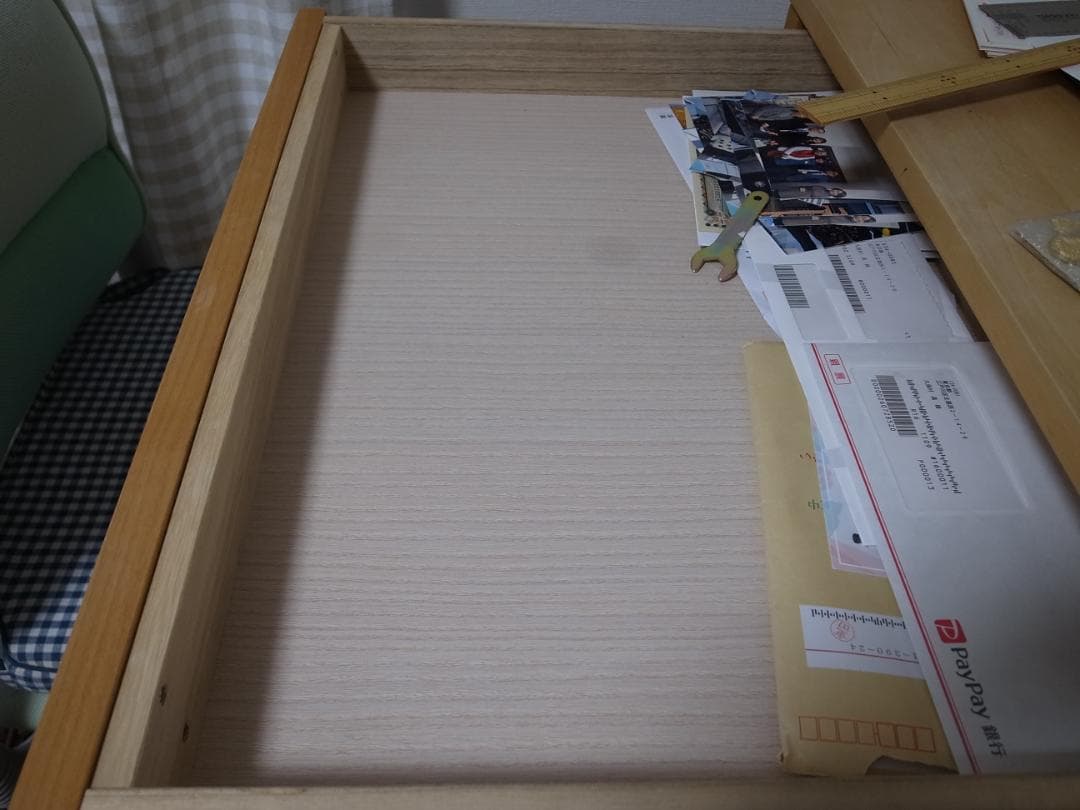 大人になっても使える学習机　堀田木工所　木目調　別出品で昇降式ワゴンあり