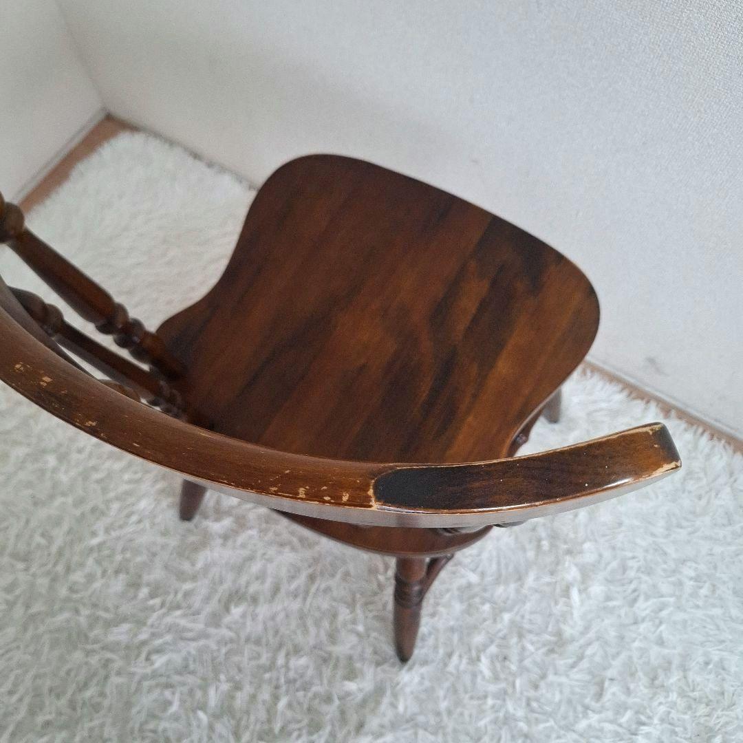 【状態良好】柏木工 ダイニングチェア ウィンザーチェア ブラウン