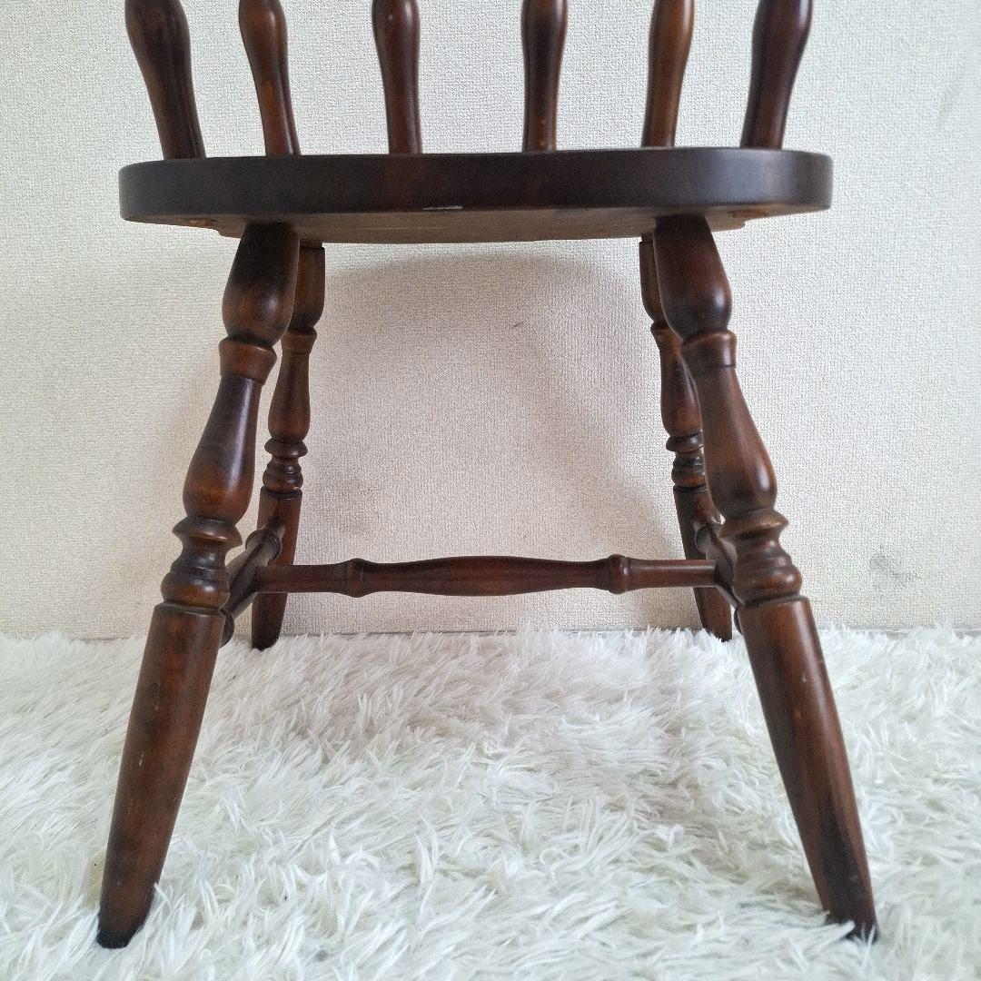 【状態良好】柏木工 ダイニングチェア ウィンザーチェア ブラウン