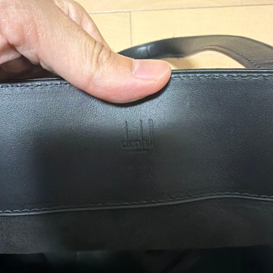 dunhill ダンヒル　ブラック トートバッグ　ロゴバッグ