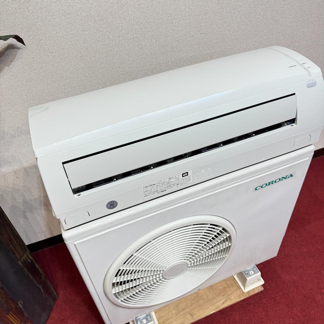 超美品コロナエアコン　2019年製　18畳用　洗浄済み　ポンプダウン済