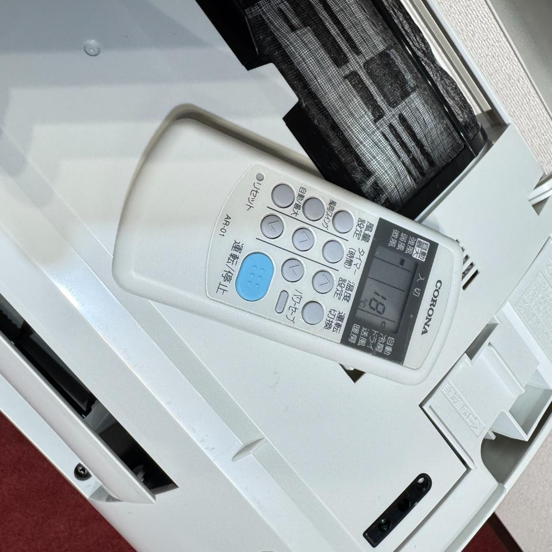 超美品コロナエアコン　2019年製　18畳用　洗浄済み　ポンプダウン済