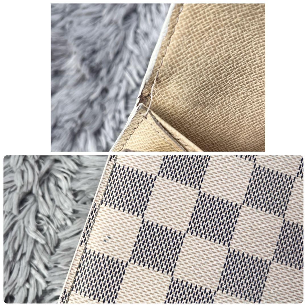 ルイヴィトン　ダミエアズール　長財布　メンズ　レディース　ホワイト