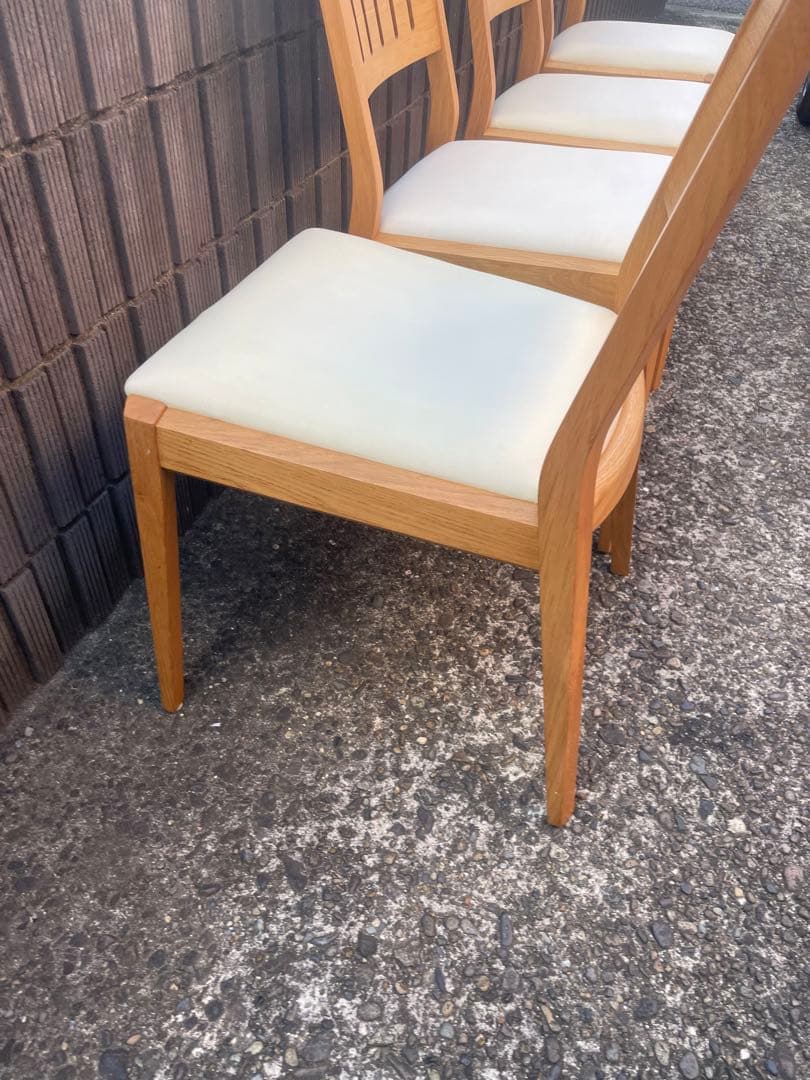 【引取限定】大塚家具　シネマ　木製ダイニングチェア 4脚セット　椅子　葛飾区
