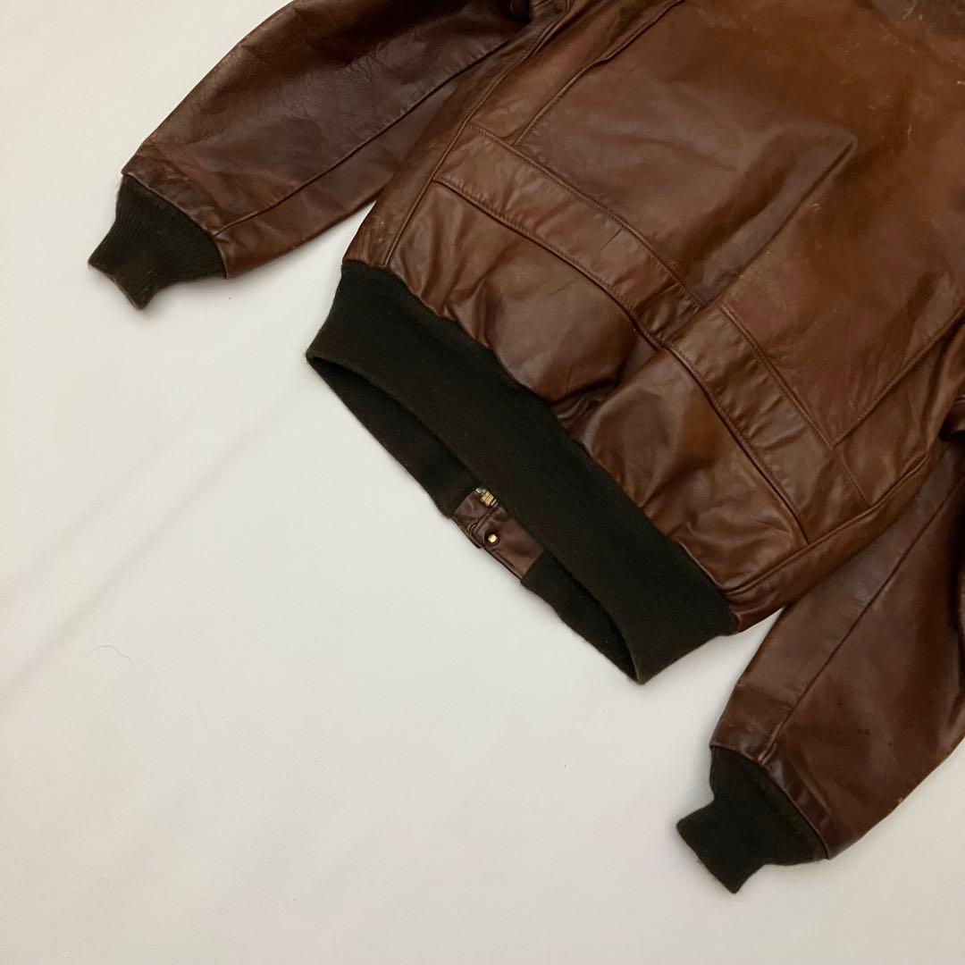 ✨ヴィテージ✨schott レザージャケット　G1 ボアライナー　ブラウン