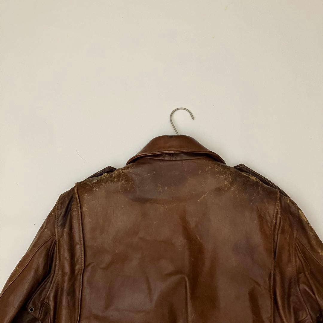 ✨ヴィテージ✨schott レザージャケット　G1 ボアライナー　ブラウン