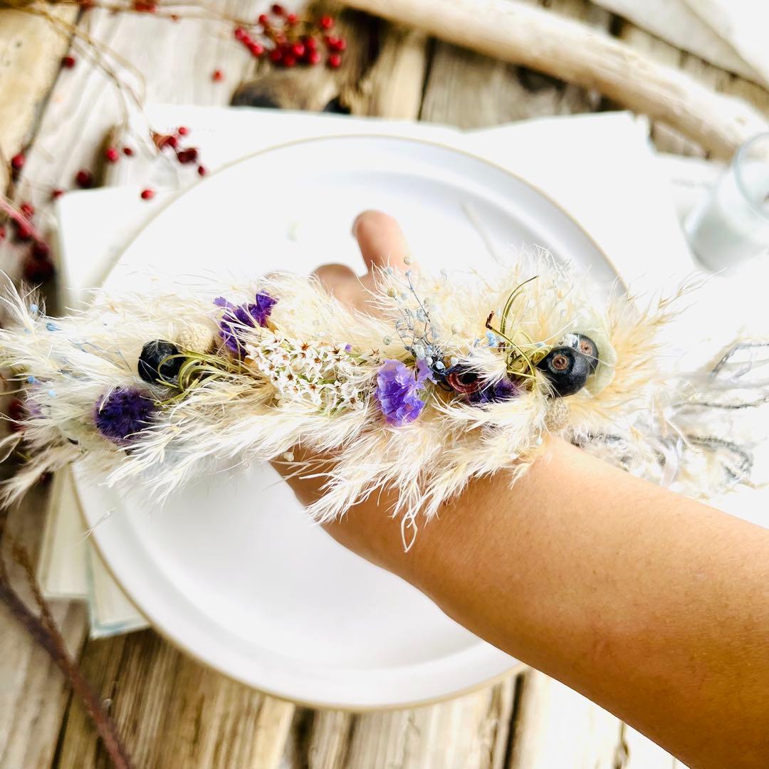 花かんむり　花冠　ハーフバースデー　誕生日　結婚式　ベビークラウン　髪飾り