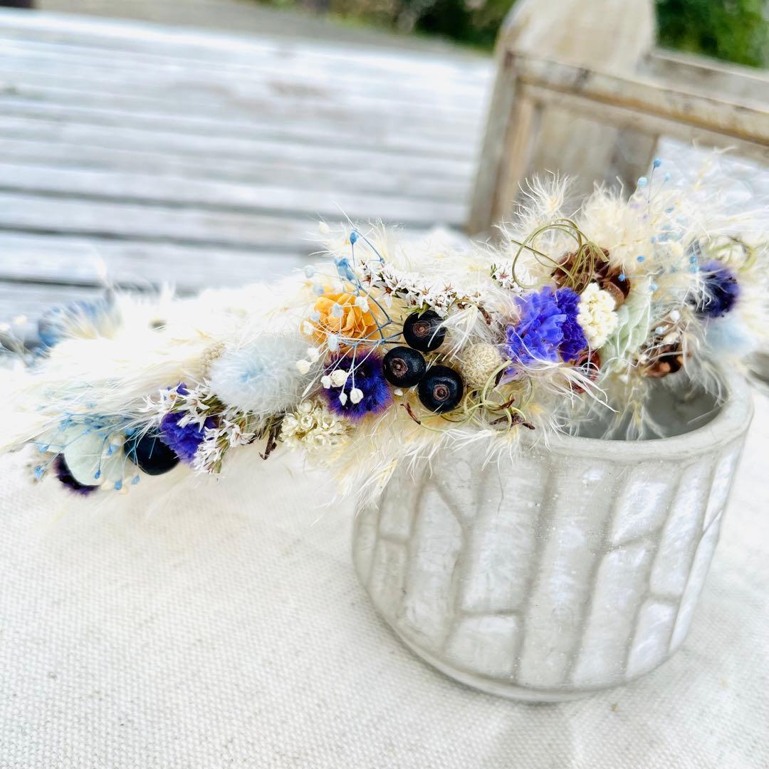 花かんむり　花冠　ハーフバースデー　誕生日　結婚式　ベビークラウン　髪飾り