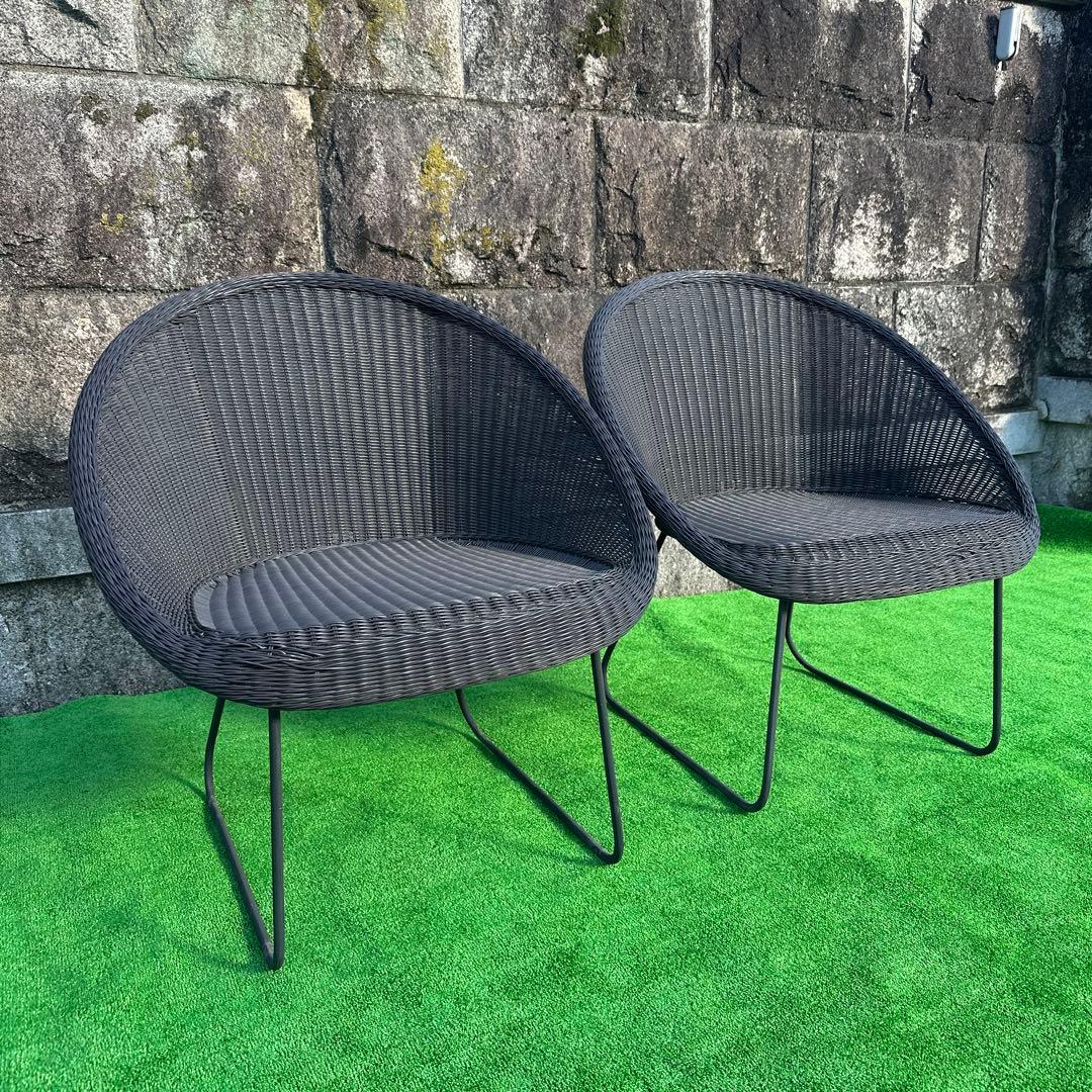 イタリア製 emu エミュー ガーデンチェア 西洋家具　2脚セットiso※