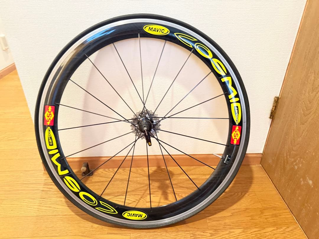 魚*雷様 MAVIC COSMIC 完組ホイール ブラック/イエロー