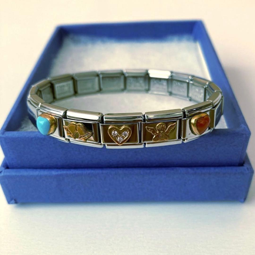 NOMINATION ノミネーション　ブレスレット　ターコイズ　天使　ハート