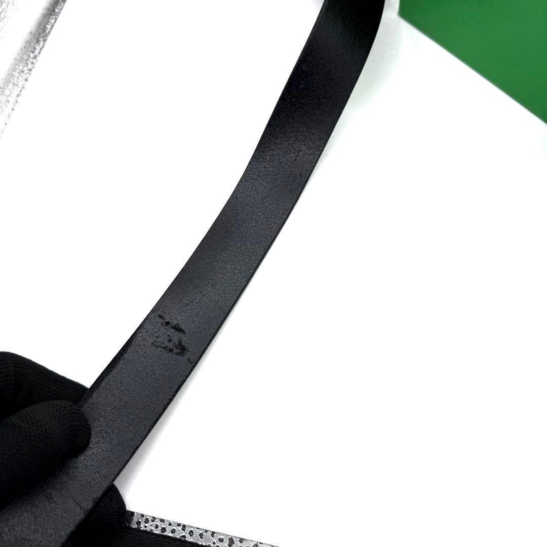 フェンディ ベルト ズッカ柄 シルバー金具 レザー ブラック