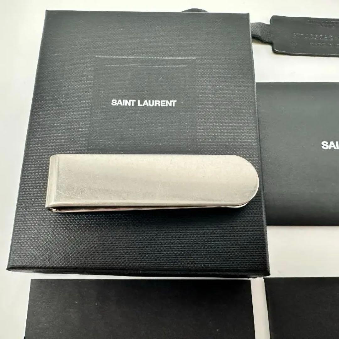 SAINT LAURENT マネークリップ シルバー ビルクリップ メタル