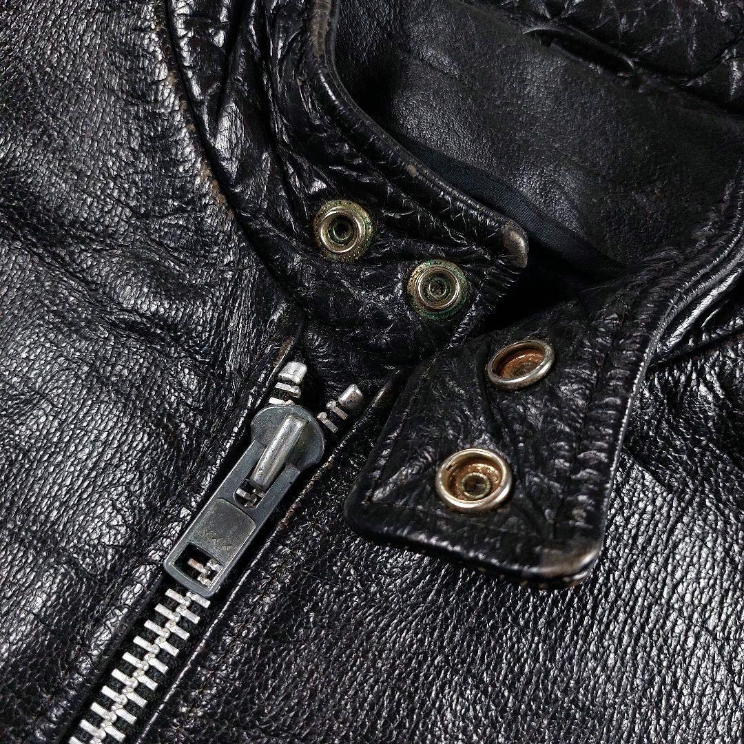 短丈 y2k archive 本革 シングルレザーライダース 90~00s 50