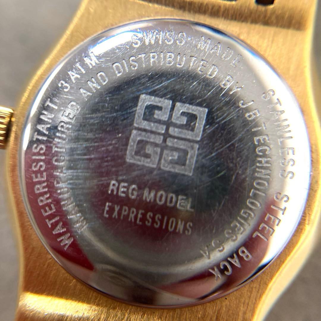 【ケース付】ジバンシィ　コンビカラー　レディースウォッチ【稼働品】