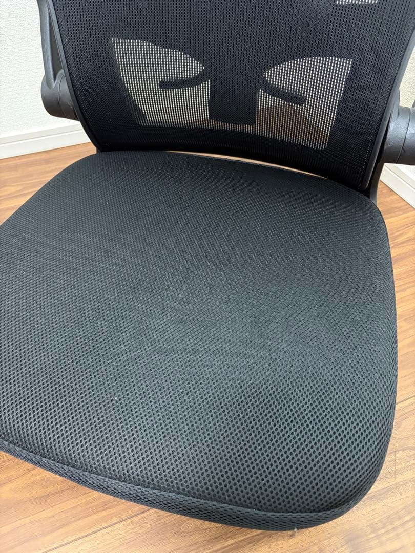 座椅子 360°回転 肘置き 黒