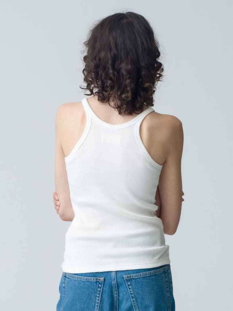 RHC別注OUR WACOAL カップイン アメリカンスリーブ タンクトップ白