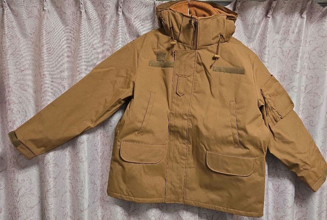 【最終値下げ】【新品未使用品】HOUSTON コールドウェザーパーカー カーキー