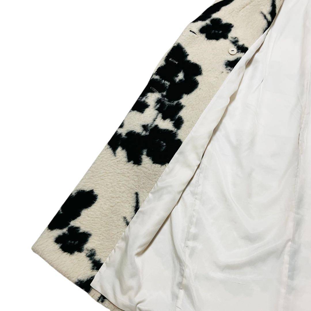 Ameri UND SHADOW FLOWER WOOL COAT アメリ