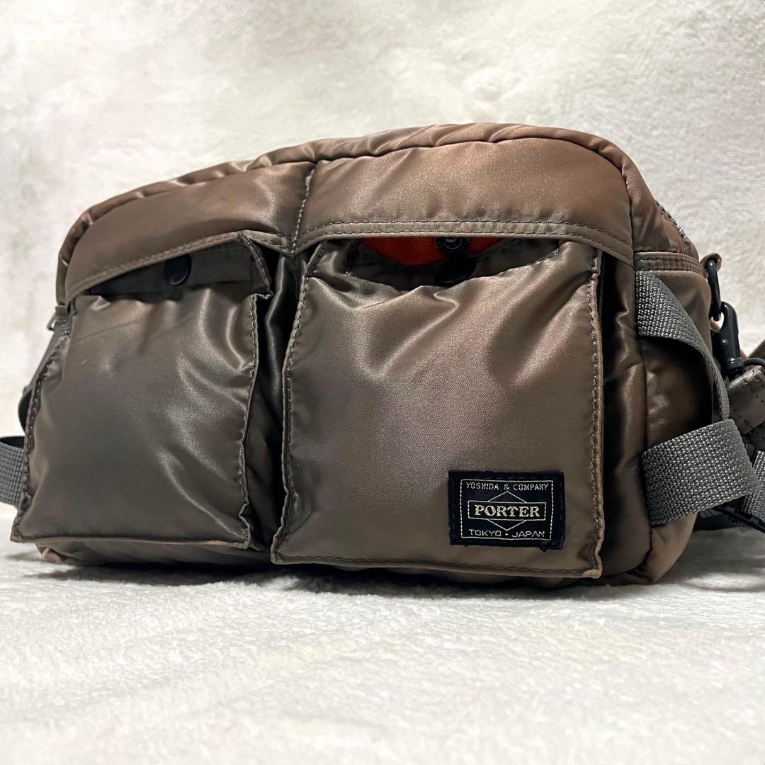 【未使用級•廃盤希少色】 PORTER タンカー ウエストバッグ シルバーグレー