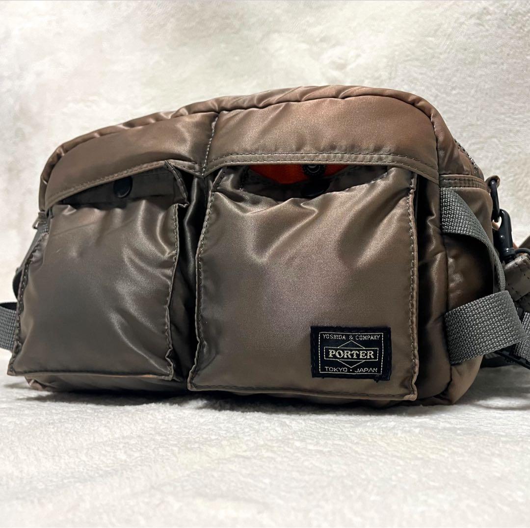 【未使用級•廃盤希少色】 PORTER タンカー ウエストバッグ シルバーグレー