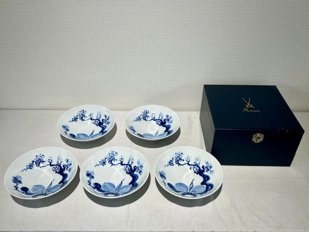 マイセン　ブルーオーキッド　皿　MEISSEN 6客セット