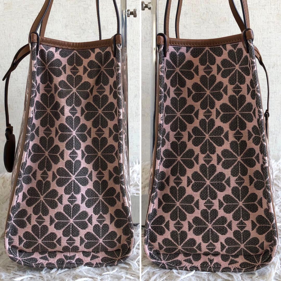 【未使用級】ケイトスペード　トートバッグ　マーケットスペードフラワー　ジャガード