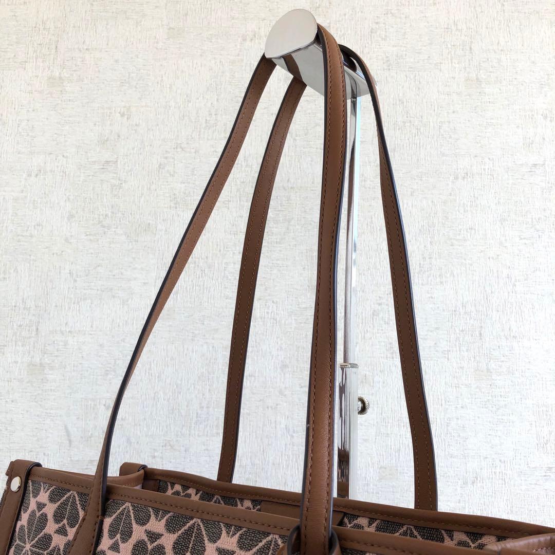 【未使用級】ケイトスペード　トートバッグ　マーケットスペードフラワー　ジャガード