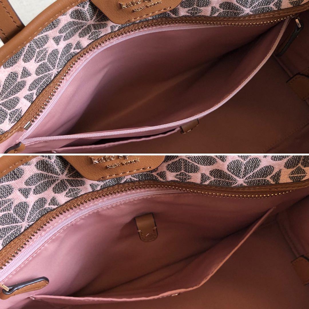 【未使用級】ケイトスペード　トートバッグ　マーケットスペードフラワー　ジャガード