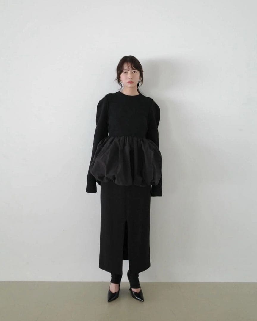 今期 CLANE DOCKING POWERSHOULDER KNIT TOPS