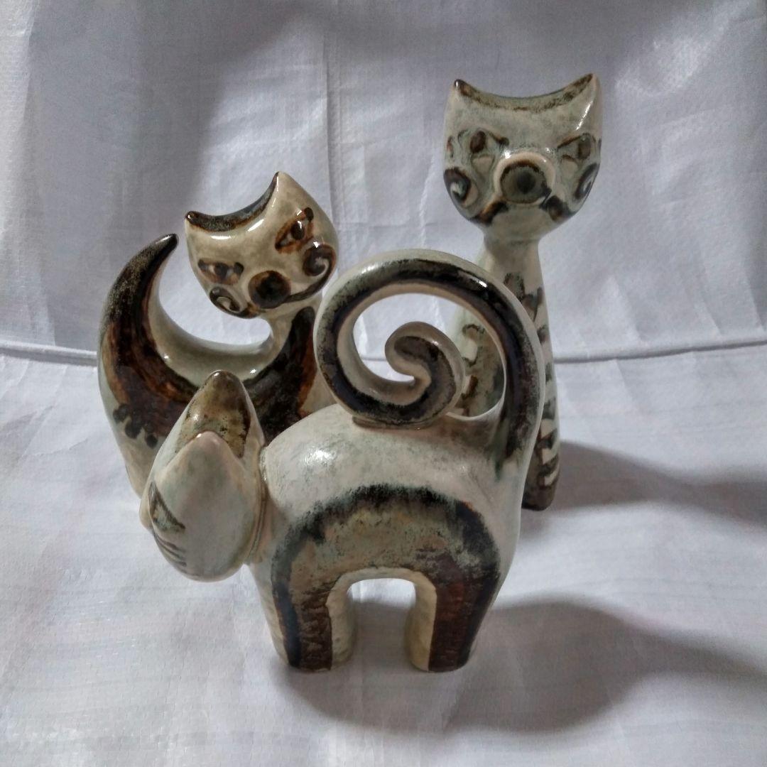 soholm スーホルム 猫 置物 3体セット まとめ売り