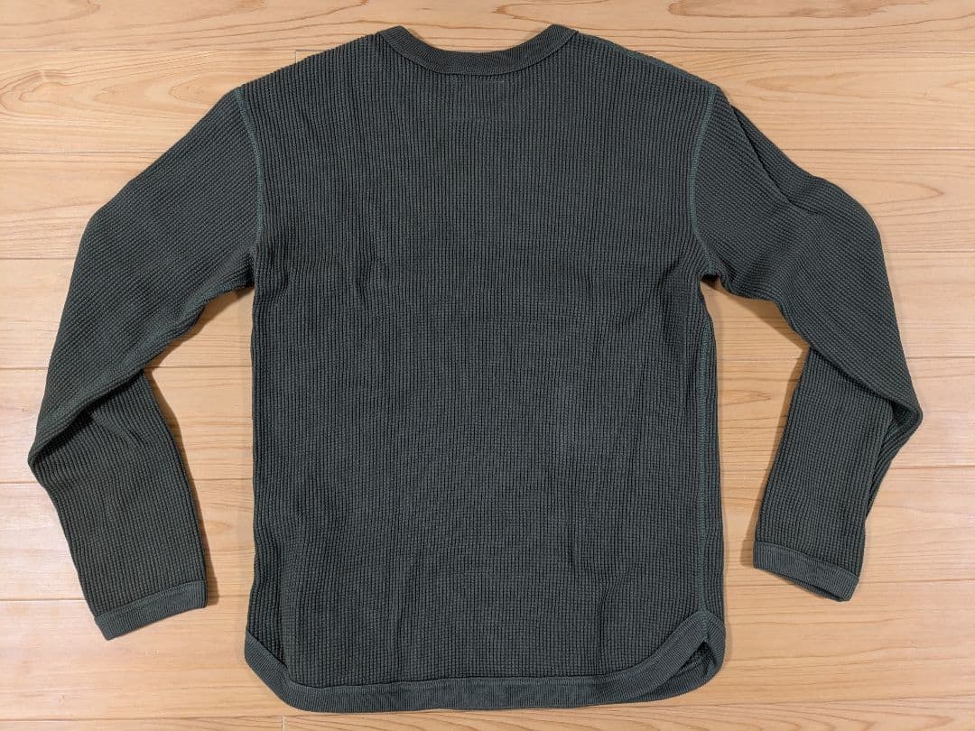 未使用FULLCOUNT(フルカウント)ヘビーウェイトワッフルT38オリーブ