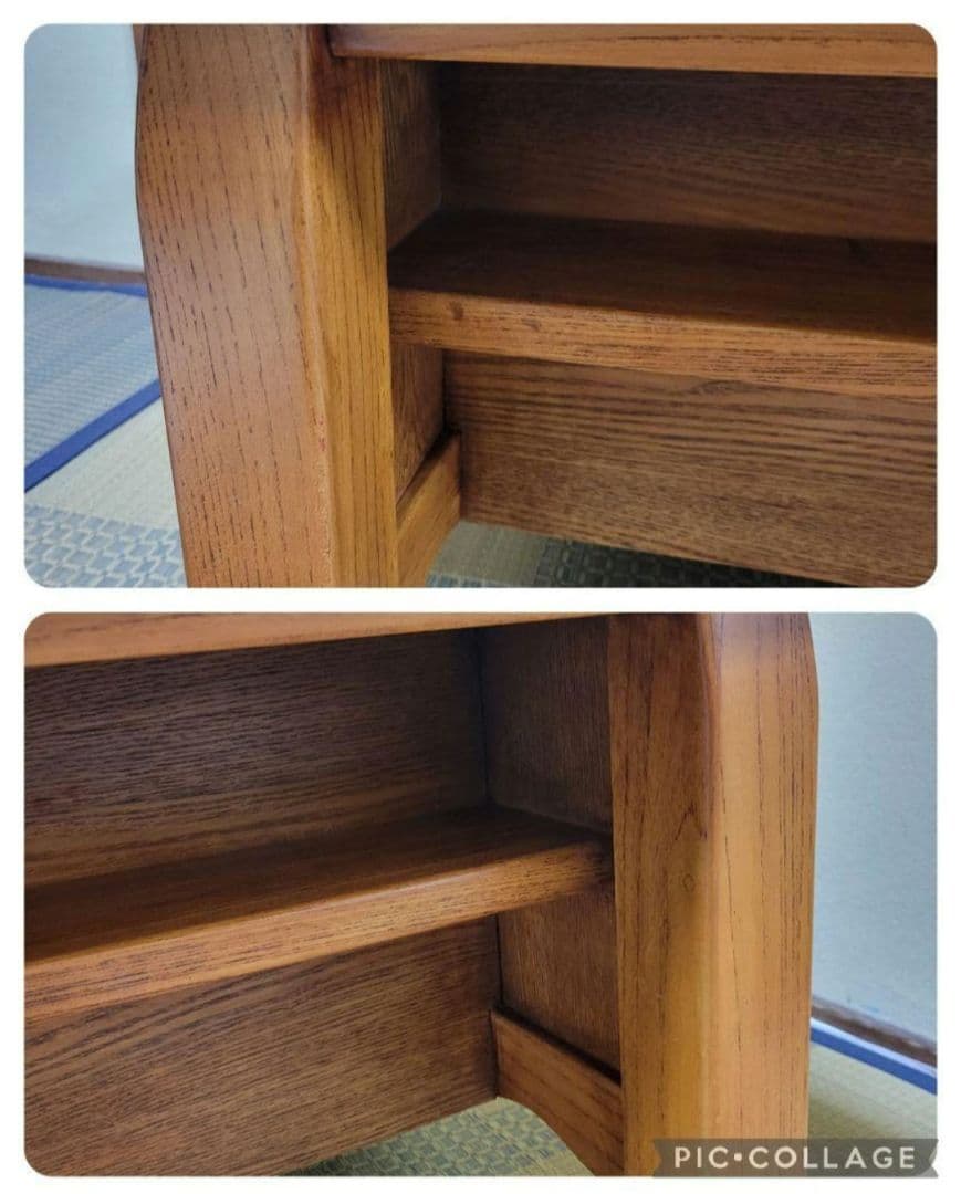 木製 カントリー テーブル 座卓 麦穂