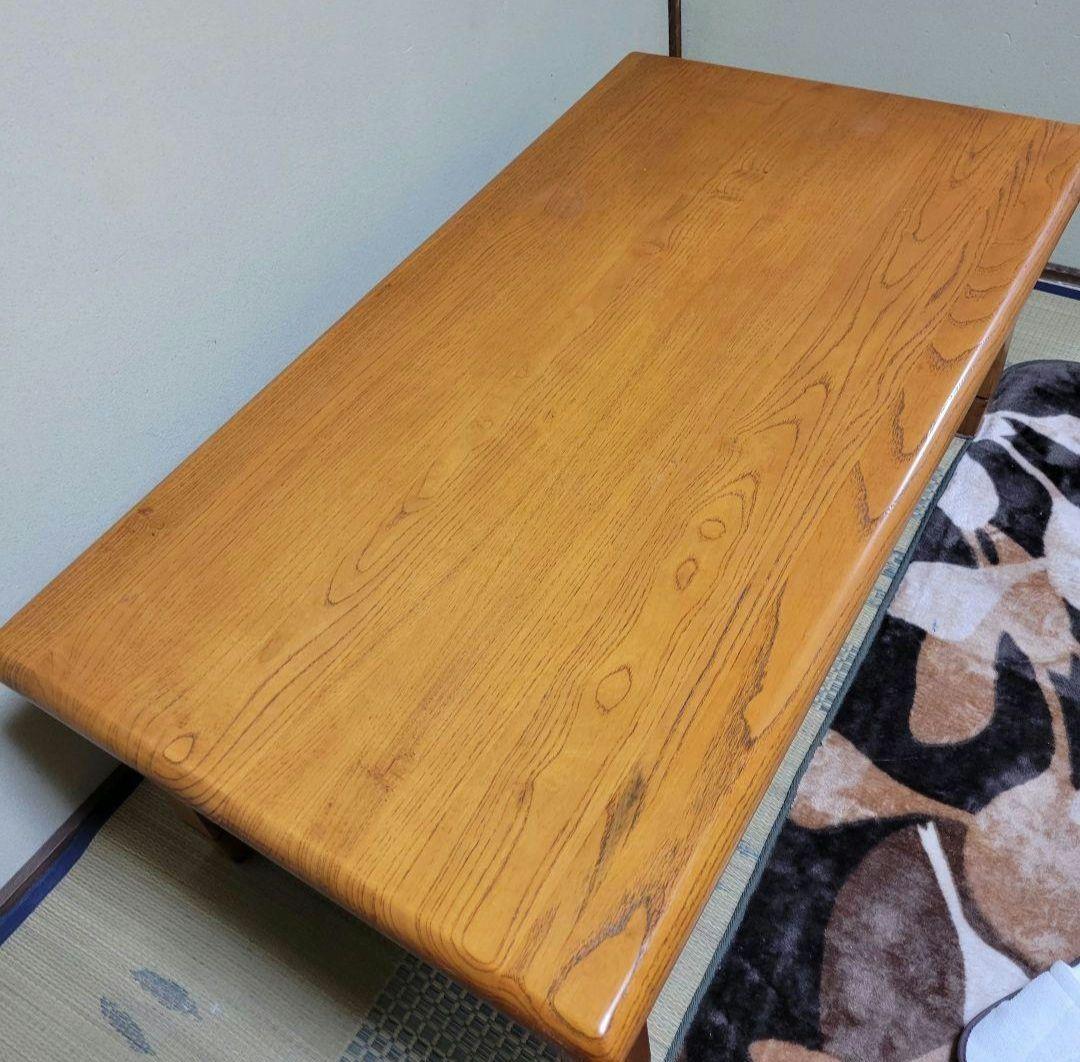 木製 カントリー テーブル 座卓 麦穂