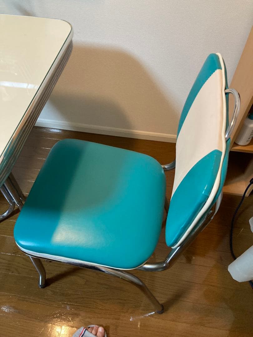 アメリカン　ダイナー　テーブル　チェア　セット