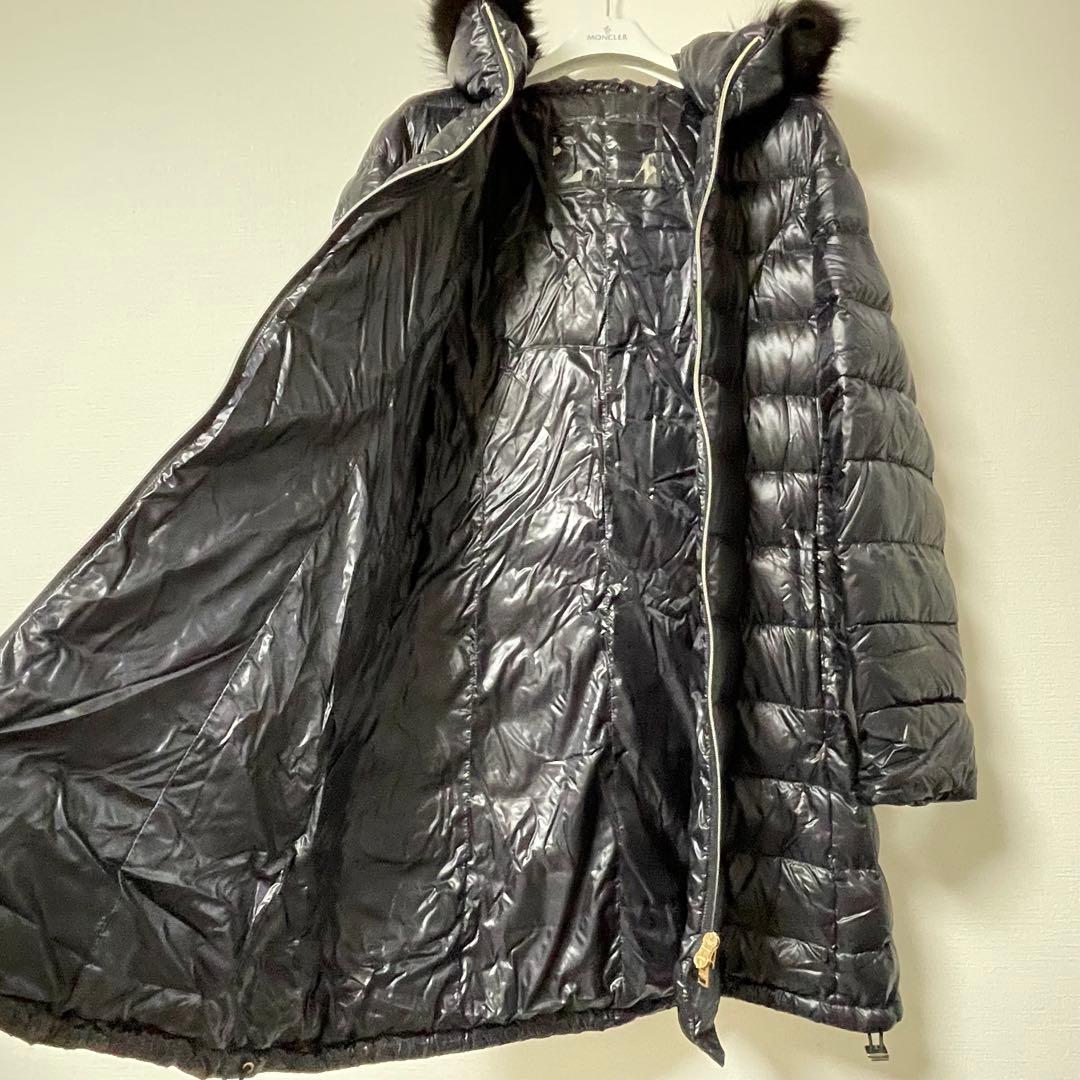 XXLサイズ　ヘルノ　ダウンコート　ロング　ブラック　44 ファー