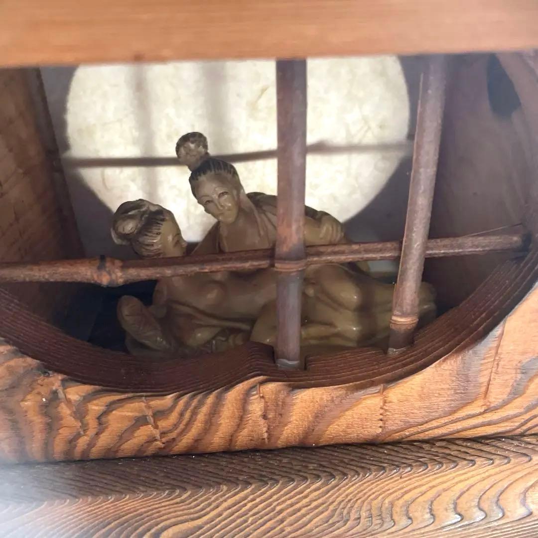 希少 春画 細工の根付　人形彫刻 古民家 秋田杉②