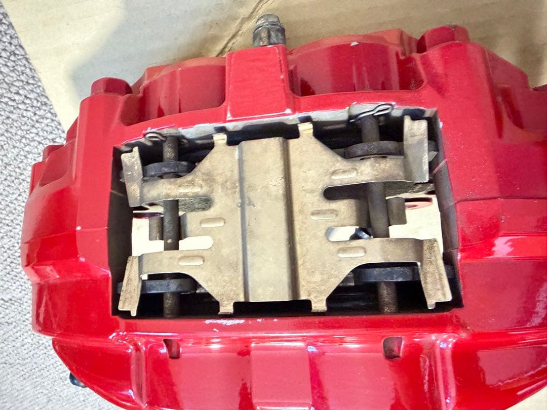 フェアレディZ Z34 Z33 Akebono ブレーキキャリパー 赤 4個