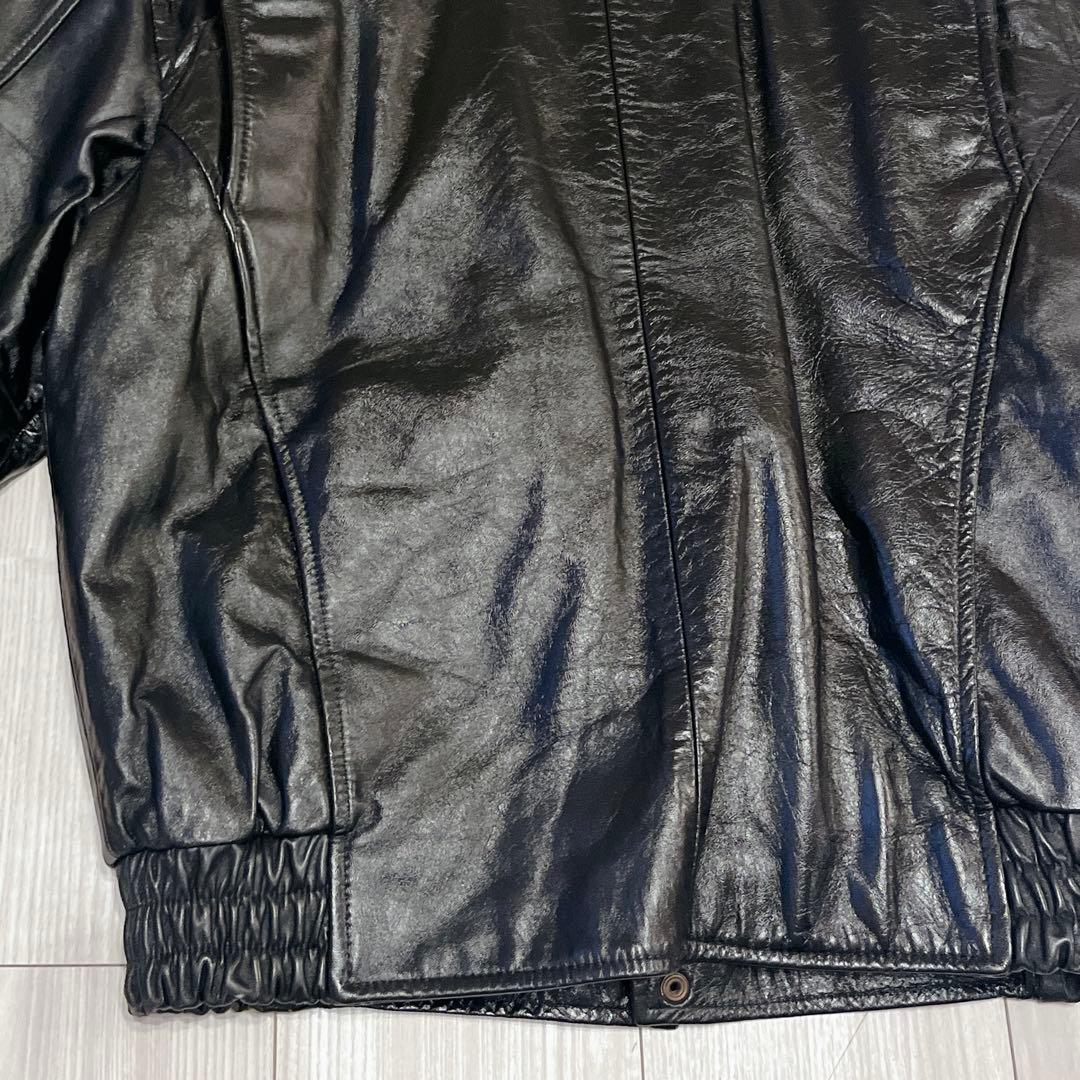 80s 激渋 日本製 ホースハイド A-2 ポリスマンジャケット シカゴポリス