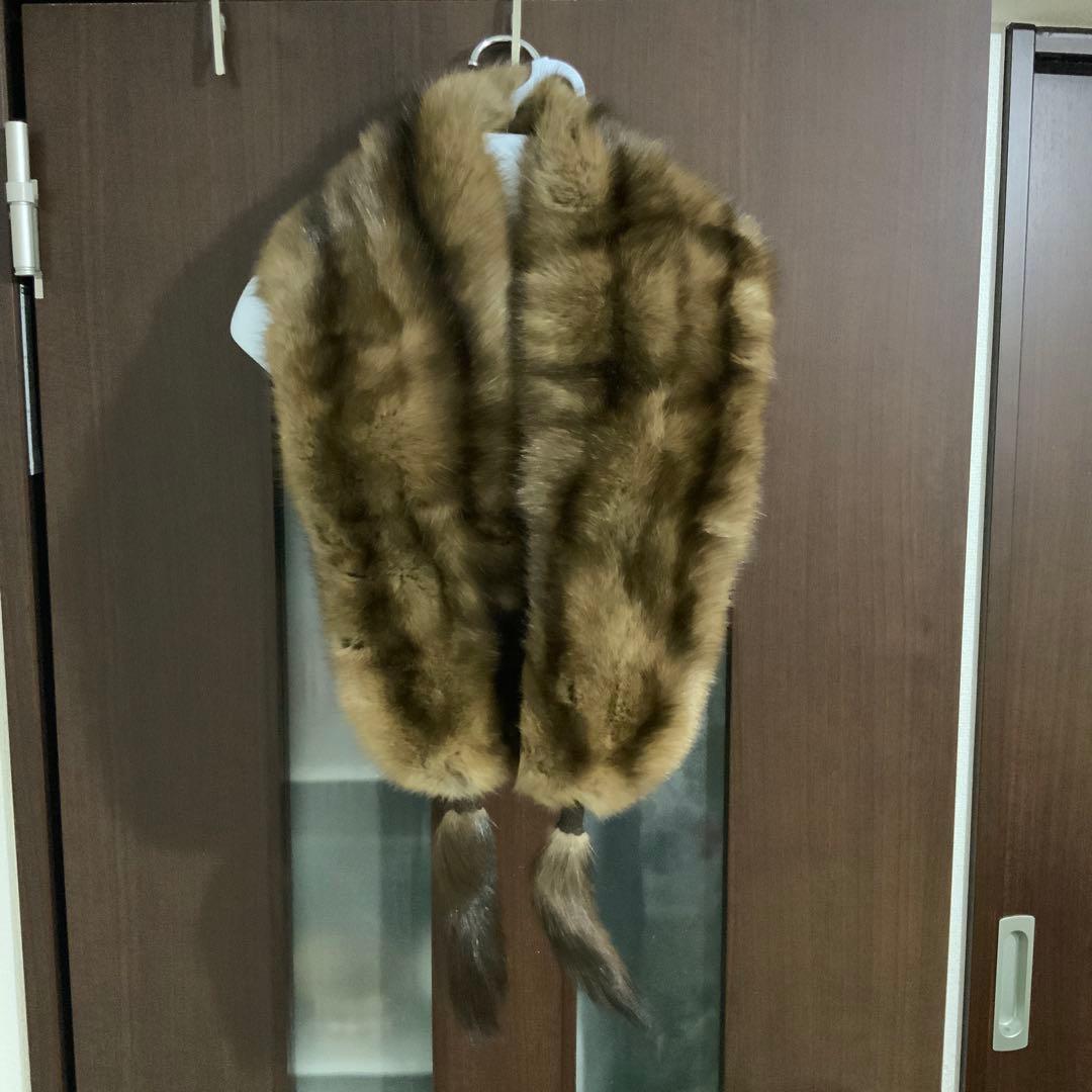 美品　ロシアンセーブル　セーブル　ショール　マフラー　ストール　大判