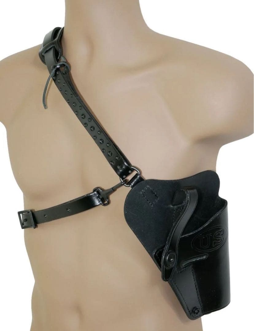 アメリカ軍 M7/M9 レザー ショルダーホルスター ブラック
