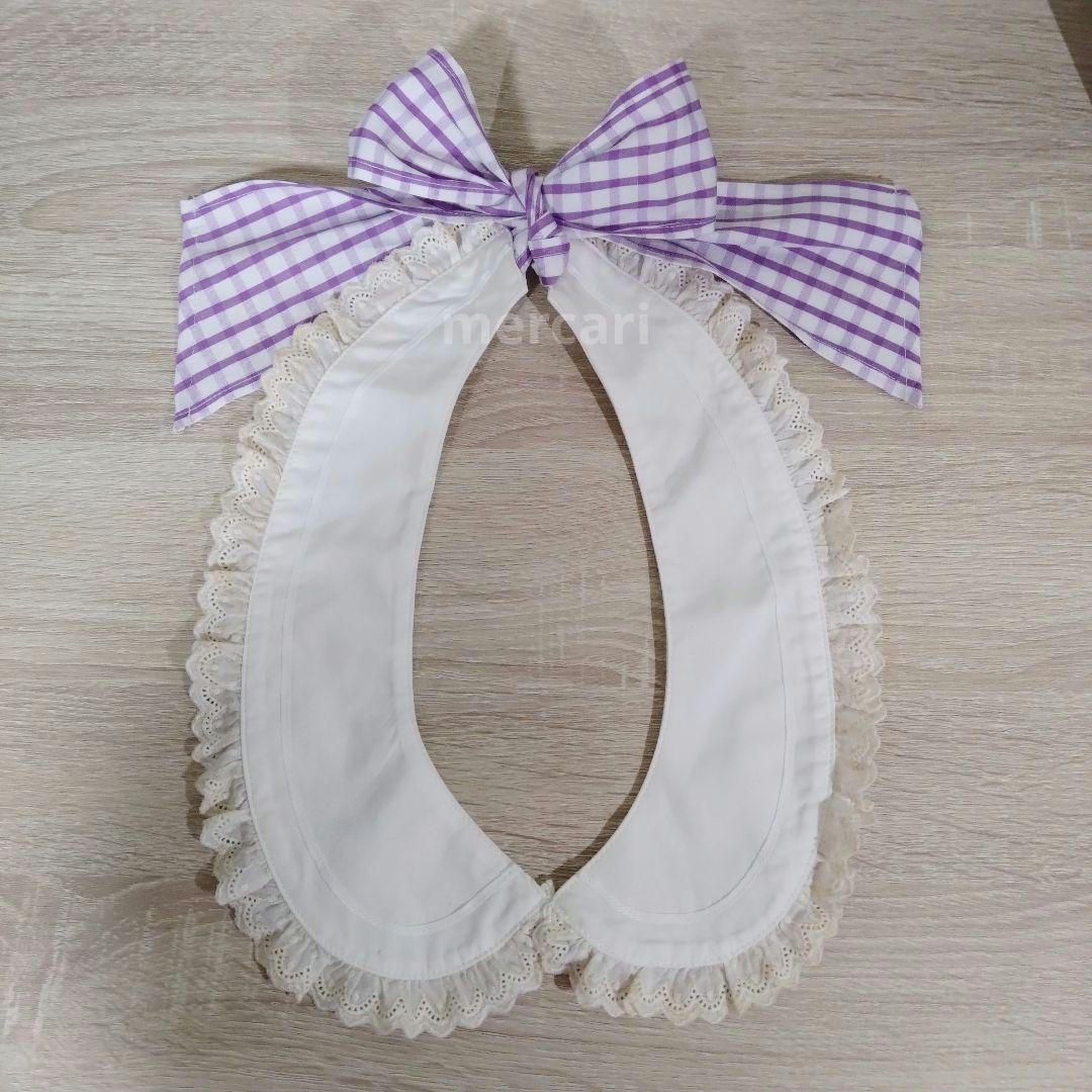 難有 ベイビーザスターズシャインブライトJSK パープル チェック カチューシャ