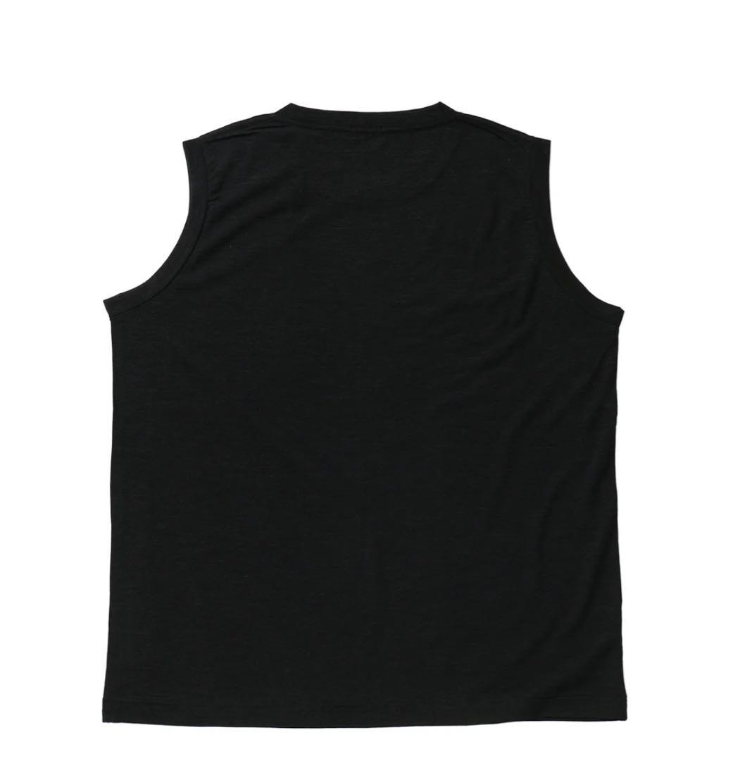 COMOLI（コモリ）サマーウール ノースリーブ Z01-05024 チャコール