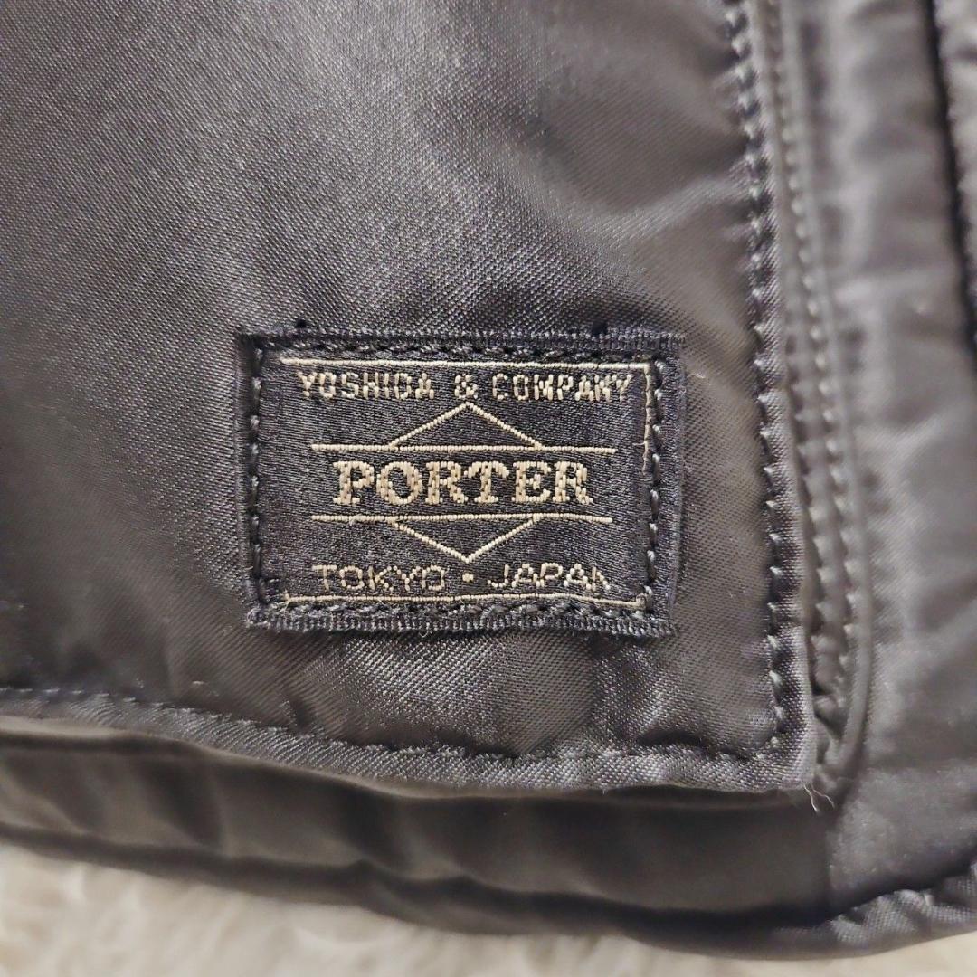 美品 ポーター タンカー 2way トートバ ッグ ナイロン ブラック A4可