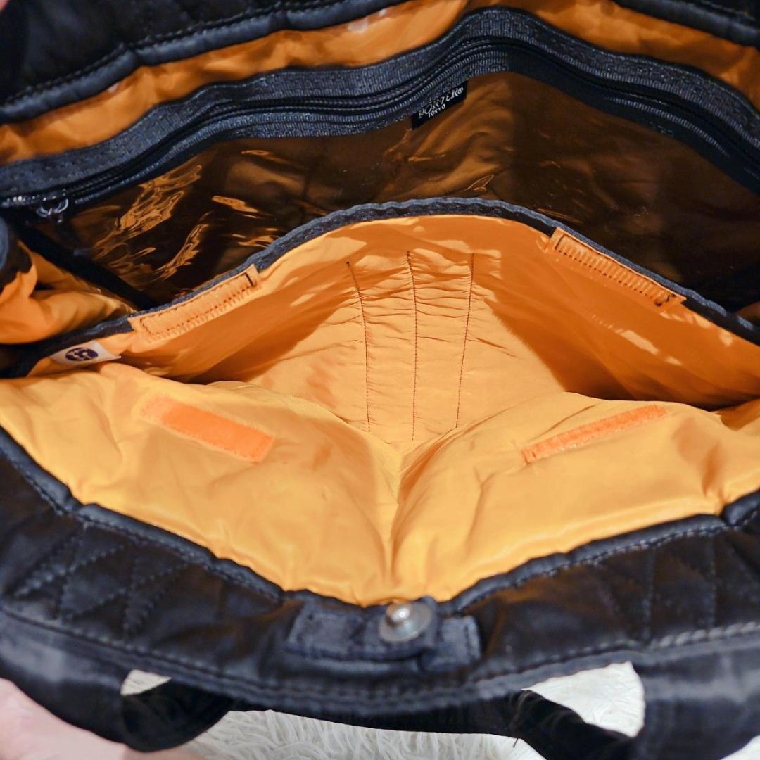 美品 ポーター タンカー 2way トートバ ッグ ナイロン ブラック A4可