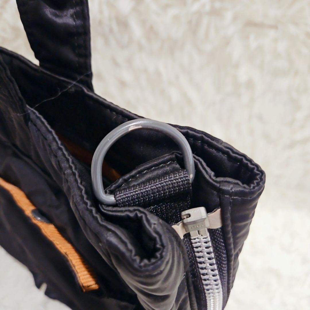 美品 ポーター タンカー 2way トートバ ッグ ナイロン ブラック A4可