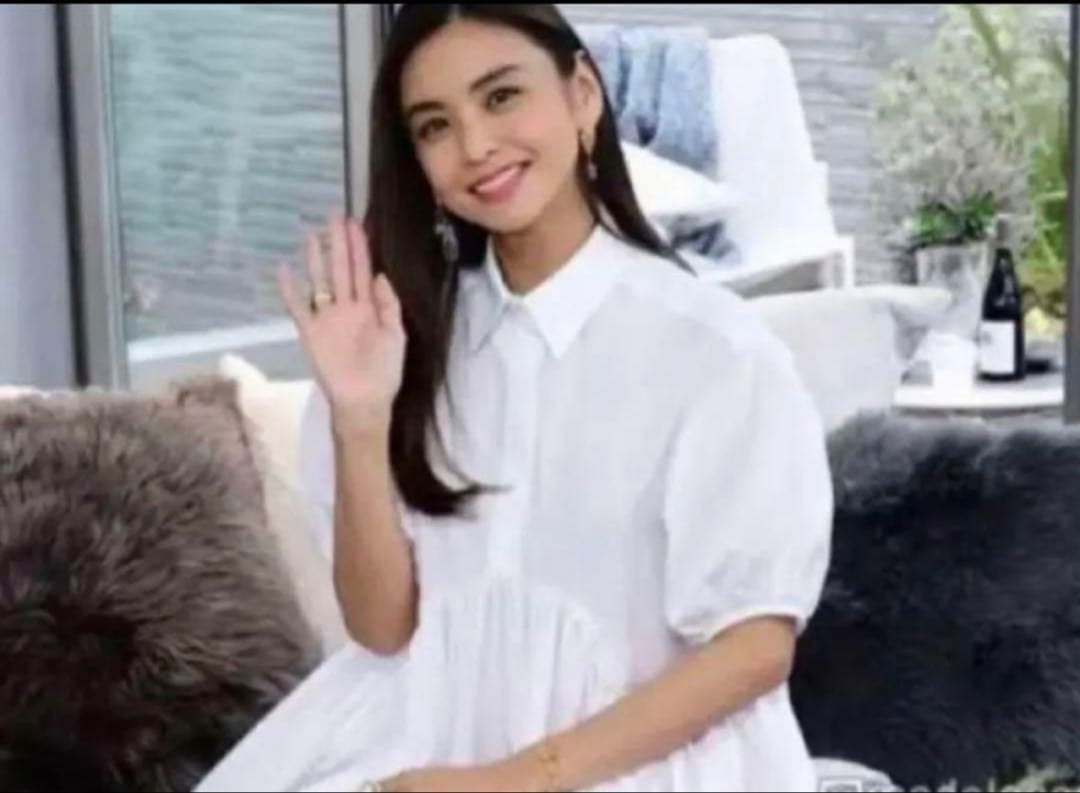 Cecilie Bahnsen ホワイトシャツ 半袖 フリル