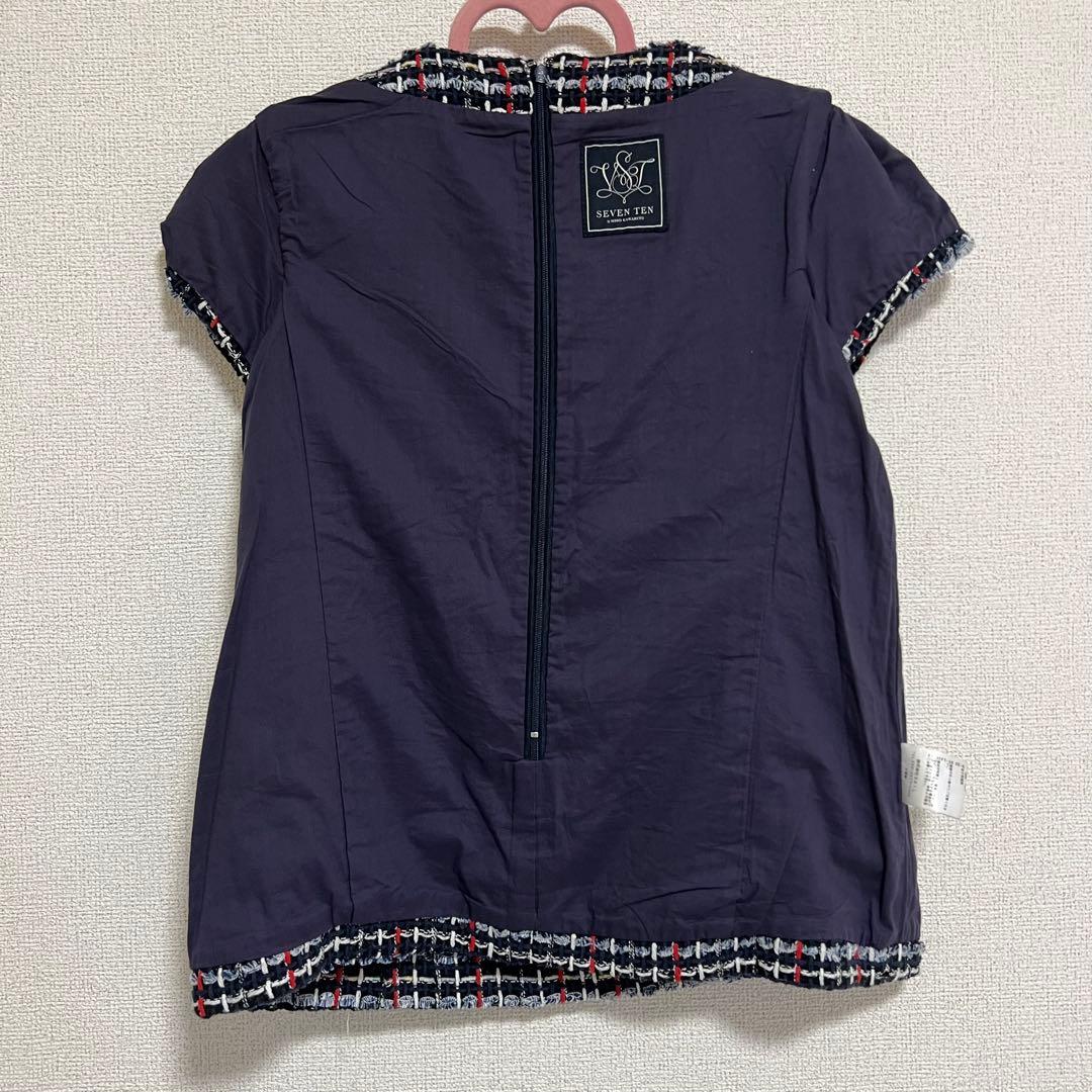 Mサイズ美品　SEVEN TEN by MIHO KAWAHITO ツイード　紺