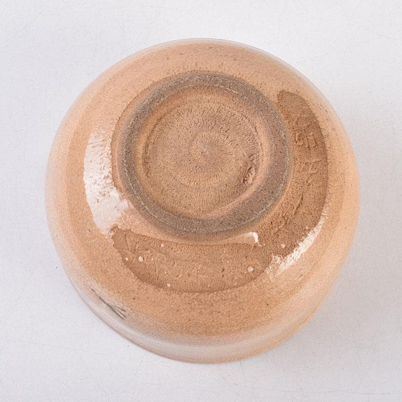 茶道具　二代　真清水蔵六作　立鶴文　茶碗　共布　三代　蔵六識箱　C　R9029