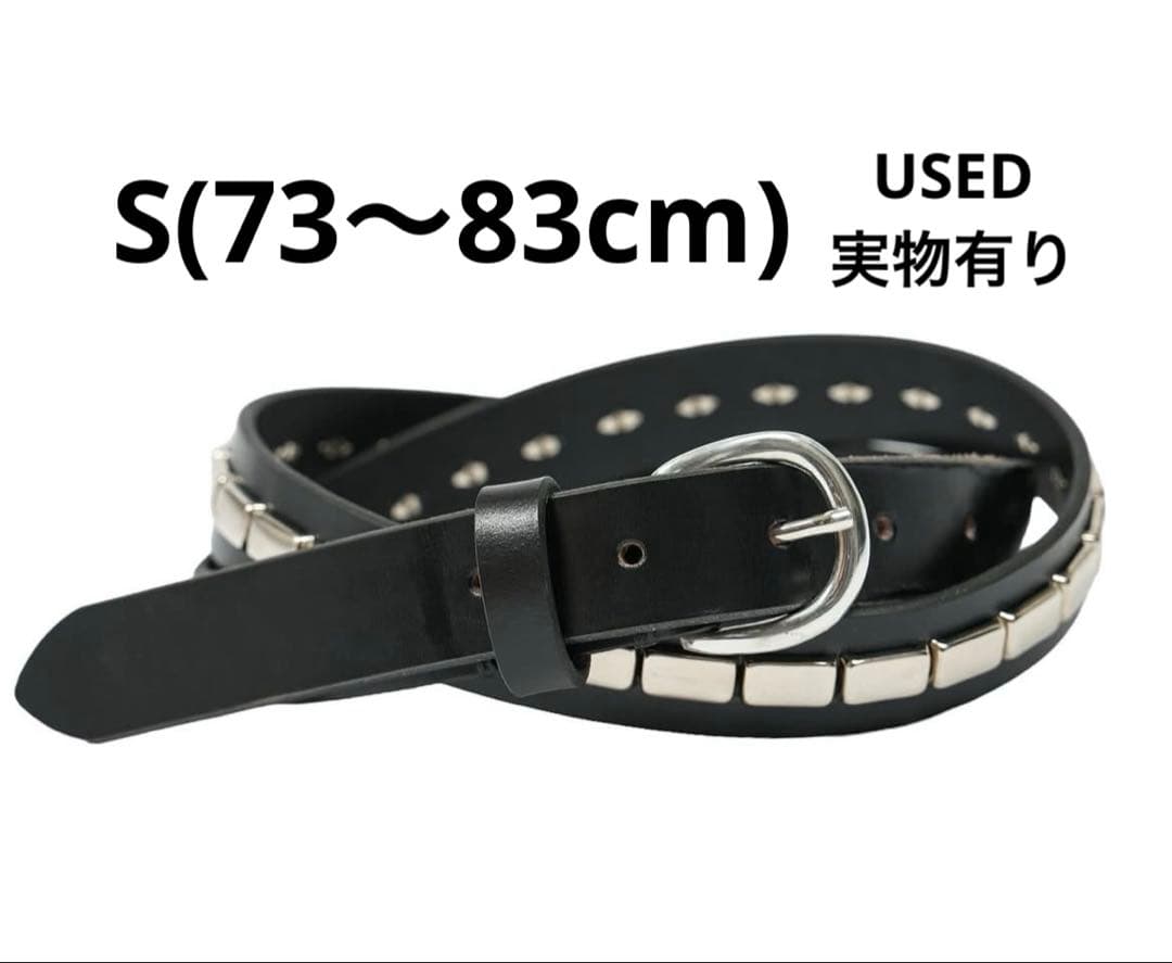 DECI Bridle studs narrow belt OVY Sサイズ